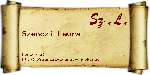 Szenczi Laura névjegykártya